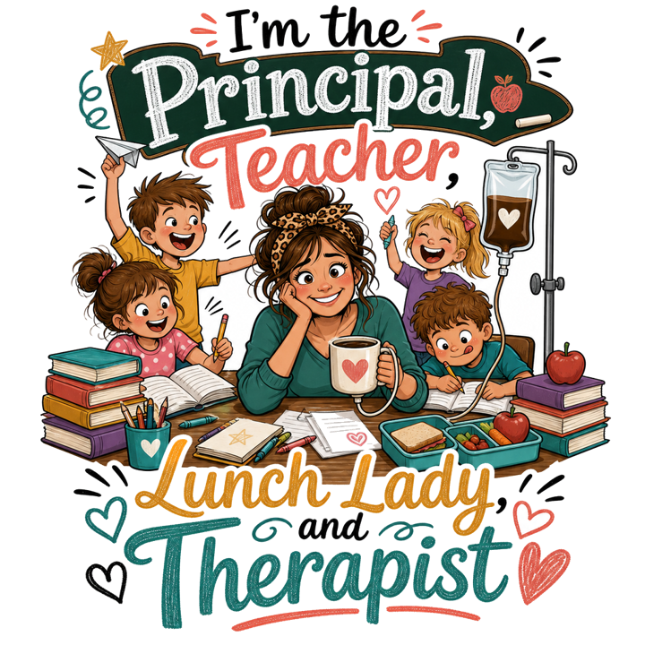 Homeschool Mom — teacher t-shirt design by Bazzai Studio