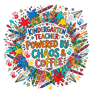Kindergarten Teacher Chaos — art by Bazzai Studio