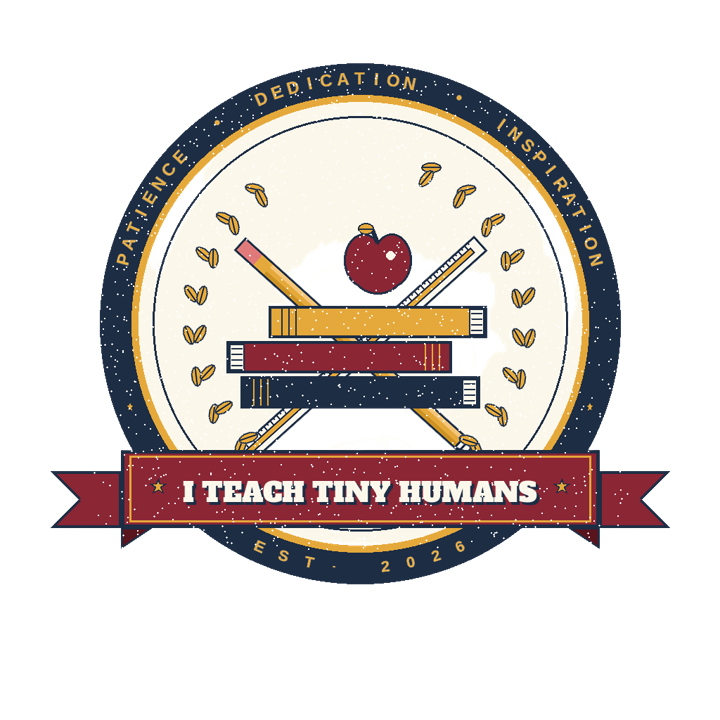 I TEACH TINY HUMANS — teacher t-shirt design by Bazzai Studio