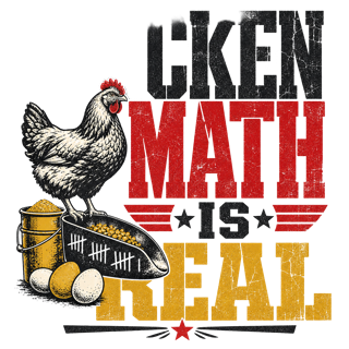 CHICKEN MATH IS REAL — art by Bazzai Studio
