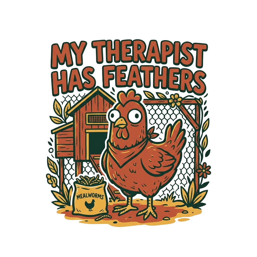 My Therapist Has Feathers — art by Bazzai Studio