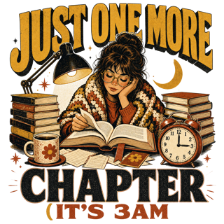 JUST ONE MORE CHAPTER (IT'S 3AM) — art by Bazzai Studio