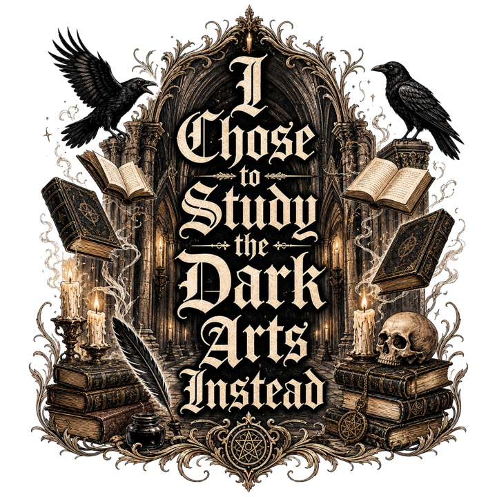 Dark Academia Scholar — book lovers t-shirt design by Bazzai Studio