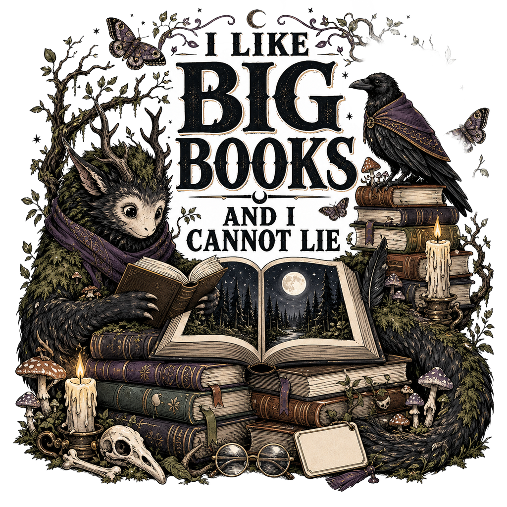 I LIKE BIG BOOKS AND I CANNOT LIE — art by Bazzai Studio