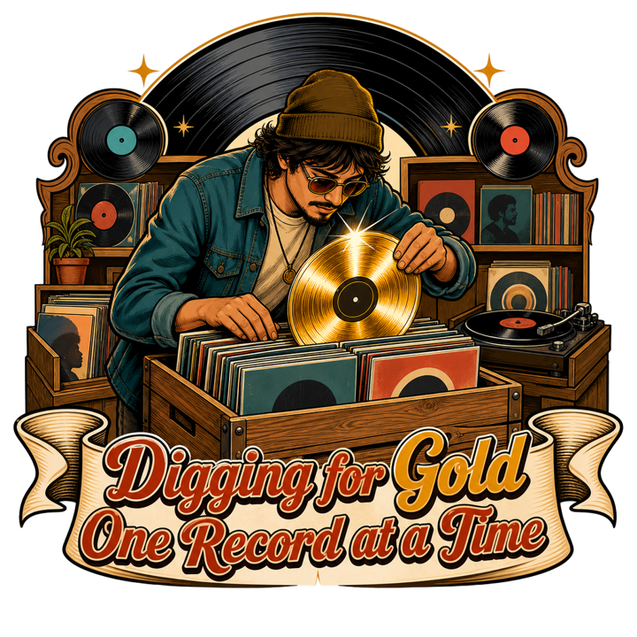 Vinyl Record Digger — book lovers t-shirt design by Bazzai Studio