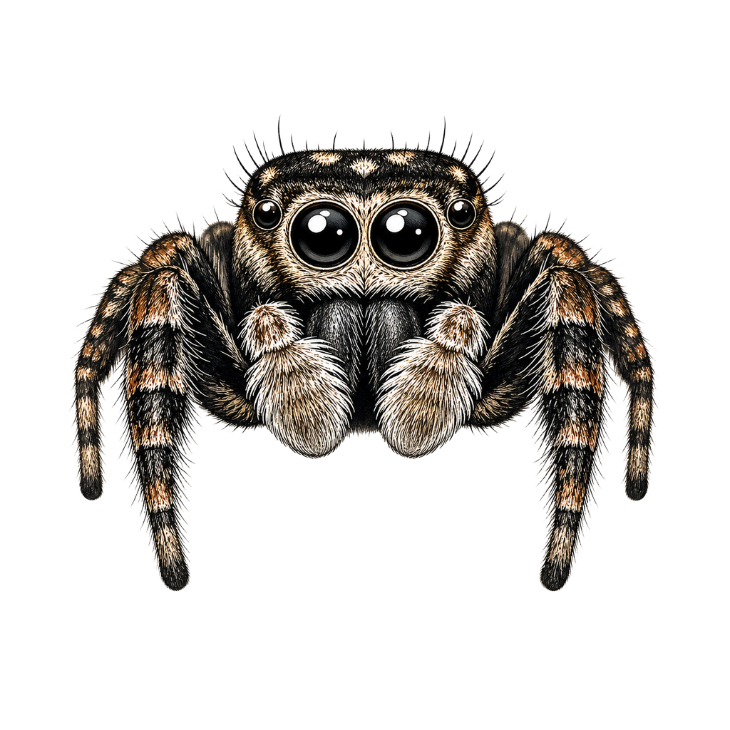 Jumping Spider Close-up Art — art by Bazzai Studio