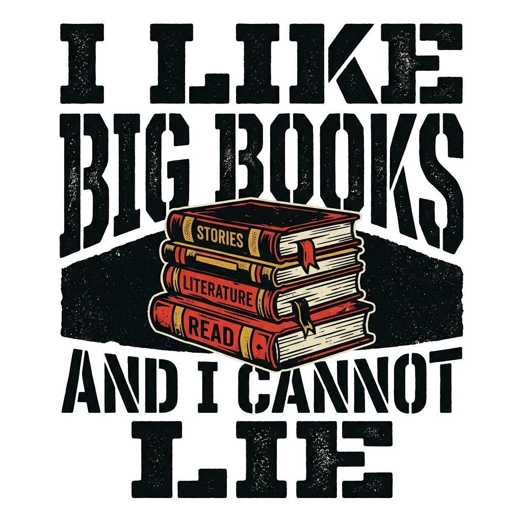 I LIKE BIG BOOKS AND I CANNOT LIE — art by Bazzai Studio