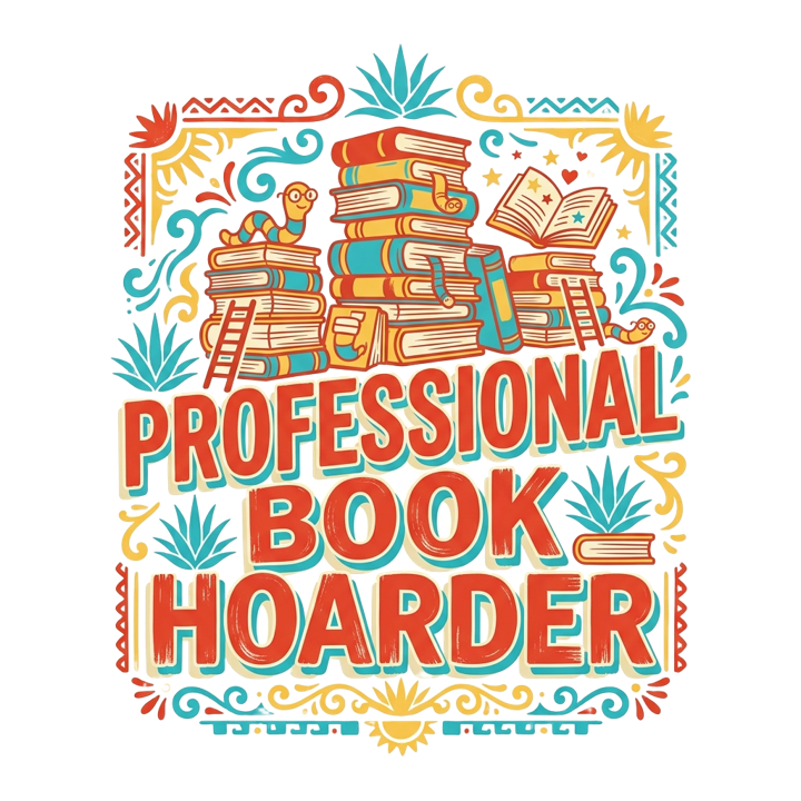 PROFESSIONAL BOOK HOARDER — book lovers t-shirt design by Bazzai Studio