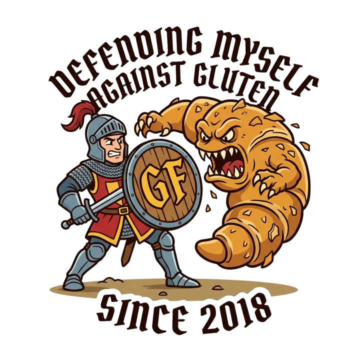 Gluten Free Humor — book lovers t-shirt design by Bazzai Studio