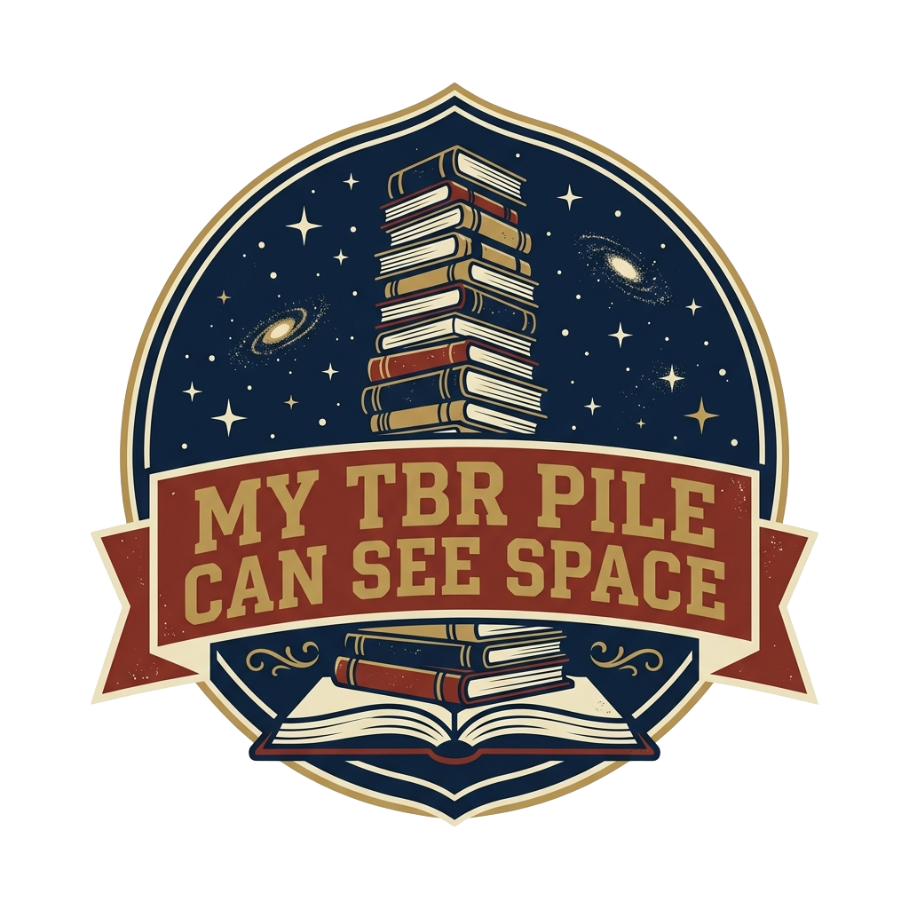 MY TBR PILE CAN SEE SPACE — art by Bazzai Studio