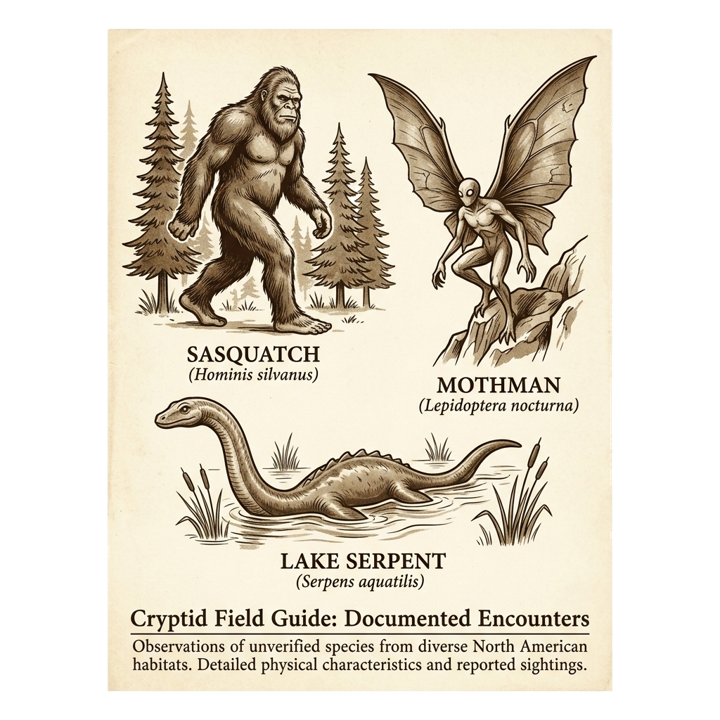 Cryptozoology Fan — cryptid t-shirt design by Bazzai Studio