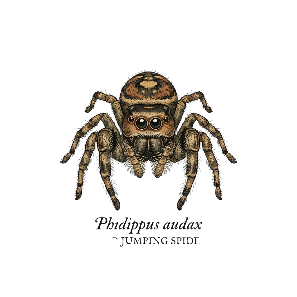 Jumping Spider Close-up Art — art by Bazzai Studio