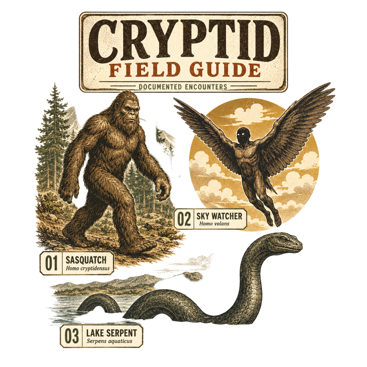 Cryptozoology Fan — book lovers t-shirt design by Bazzai Studio