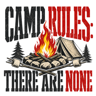 CAMP RULES: THERE ARE NONE — art by Bazzai Studio