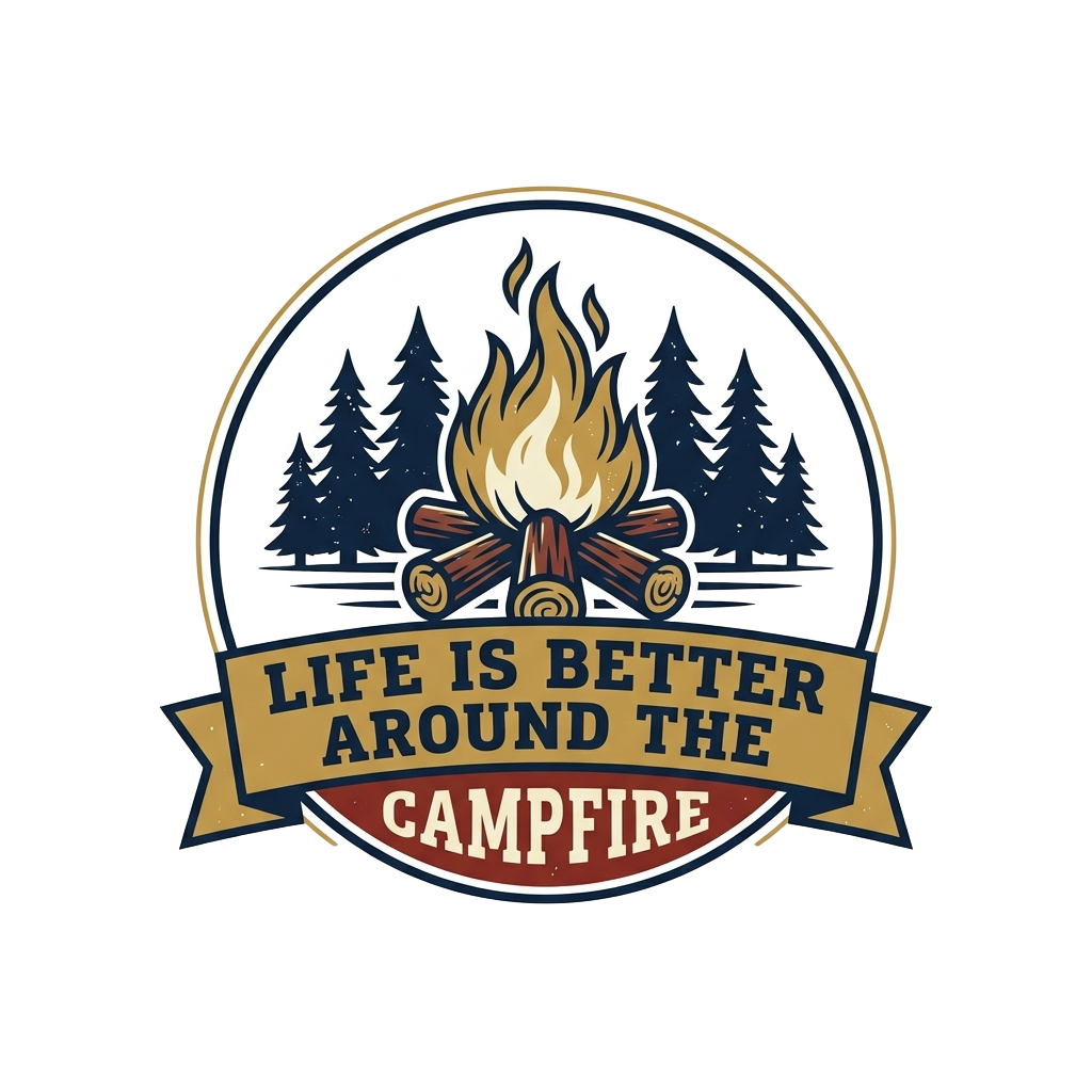 LIFE IS BETTER AROUND THE CAMPFIRE — art by Bazzai Studio