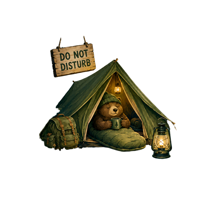 Camping Introvert — camping t-shirt design by Bazzai Studio