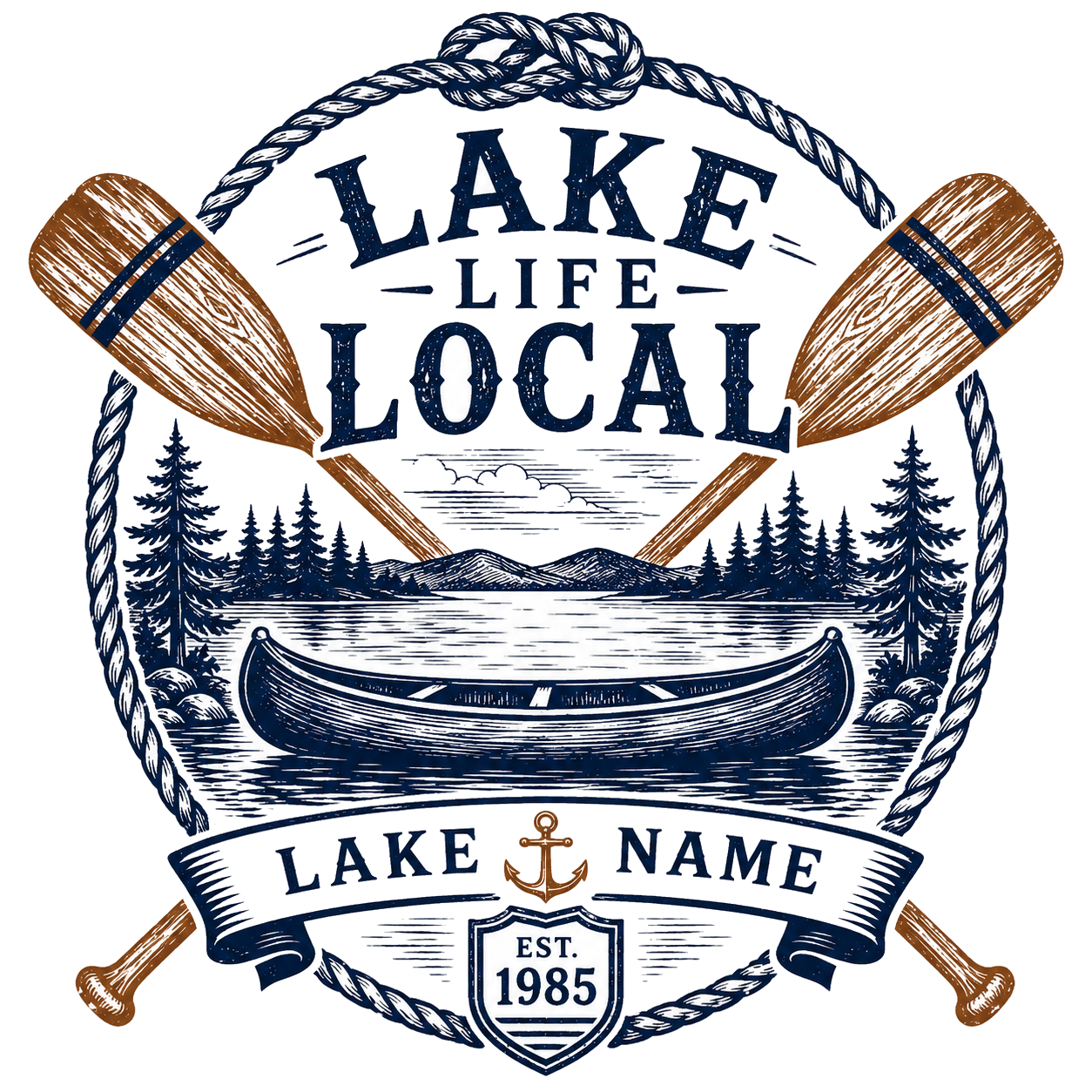 Lake Life Local — art by Bazzai Studio