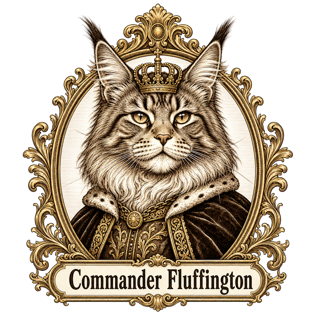 Maine Coon Royalty — art by Bazzai Studio