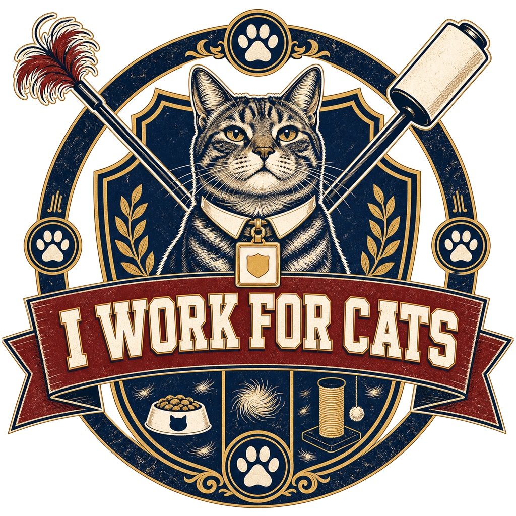 I WORK FOR CATS — art by Bazzai Studio
