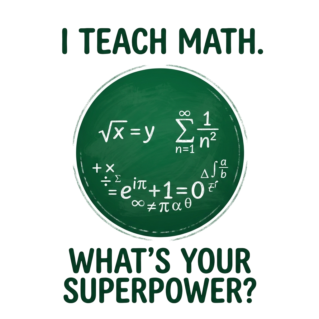 Math Pun Teacher — art by Bazzai Studio