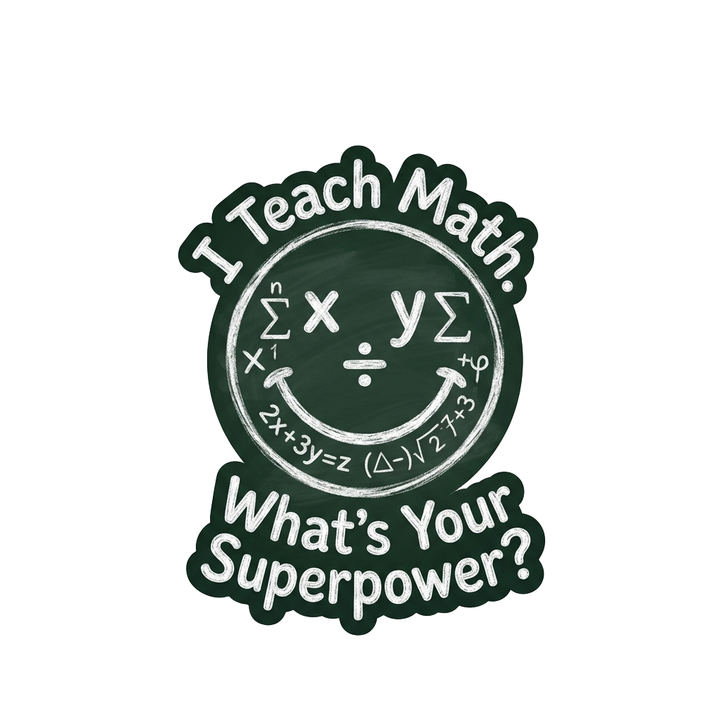 Math Pun Teacher — art by Bazzai Studio