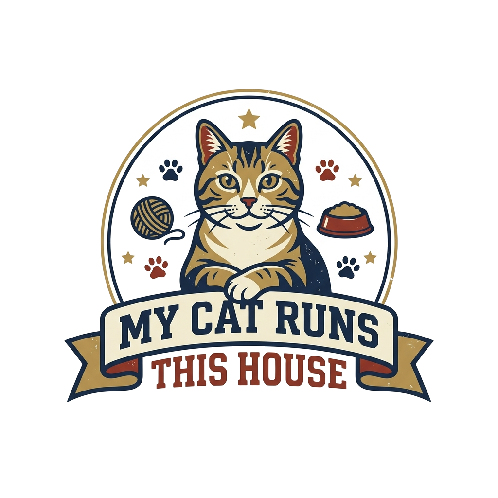 MY CAT RUNS THIS HOUSE — art by Bazzai Studio