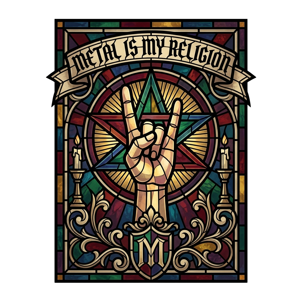 Metal Head Identity — art by Bazzai Studio