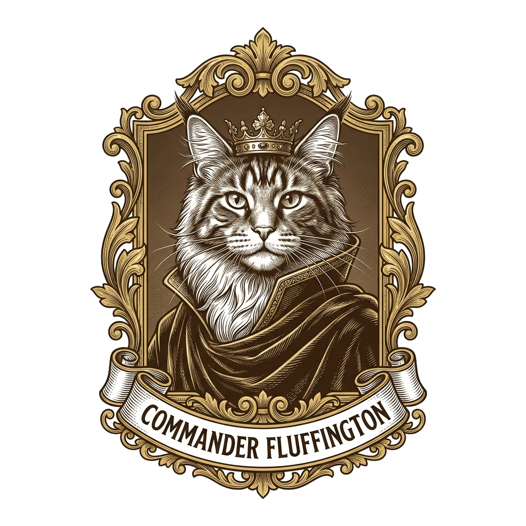 Maine Coon Royalty — art by Bazzai Studio