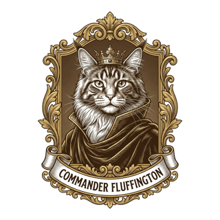 Maine Coon Royalty — art by Bazzai Studio