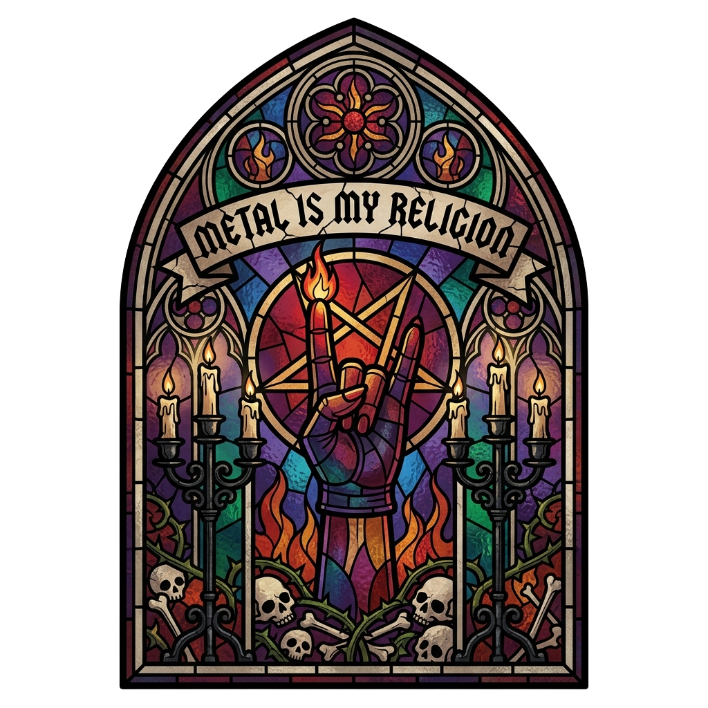 Metal Head Identity — art by Bazzai Studio