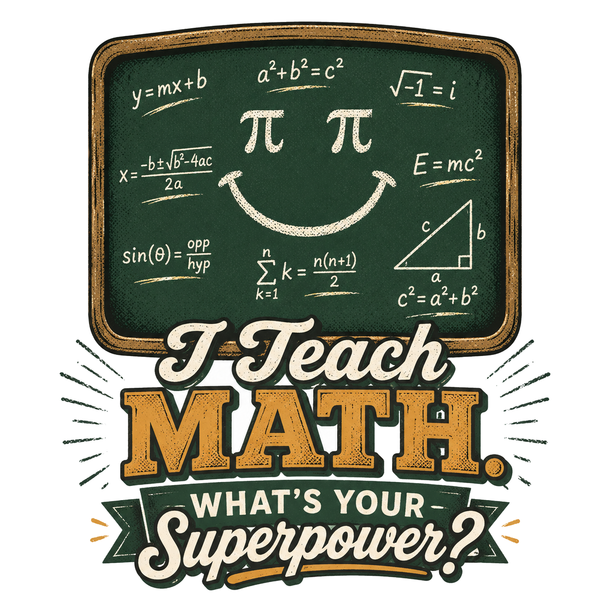 Math Pun Teacher — art by Bazzai Studio
