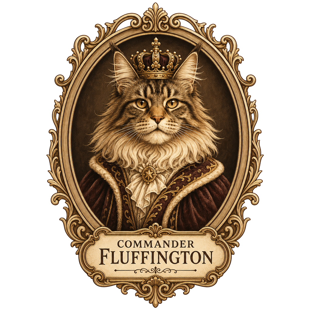 Maine Coon Royalty — art by Bazzai Studio