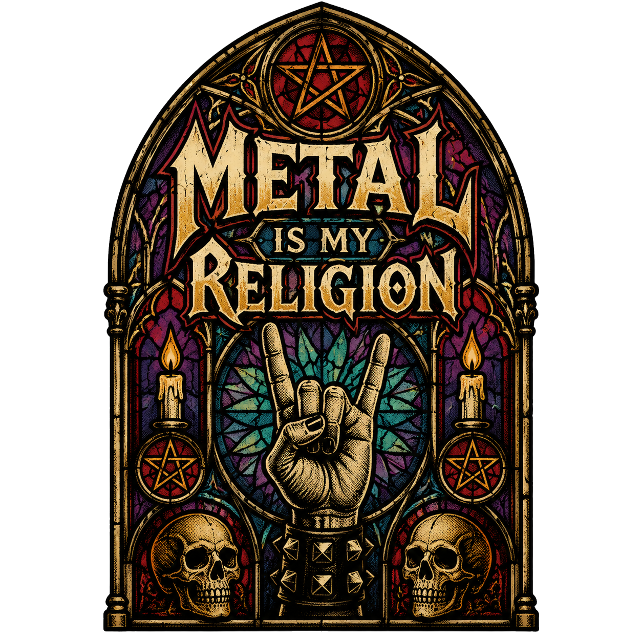 Metal Head Identity — art by Bazzai Studio