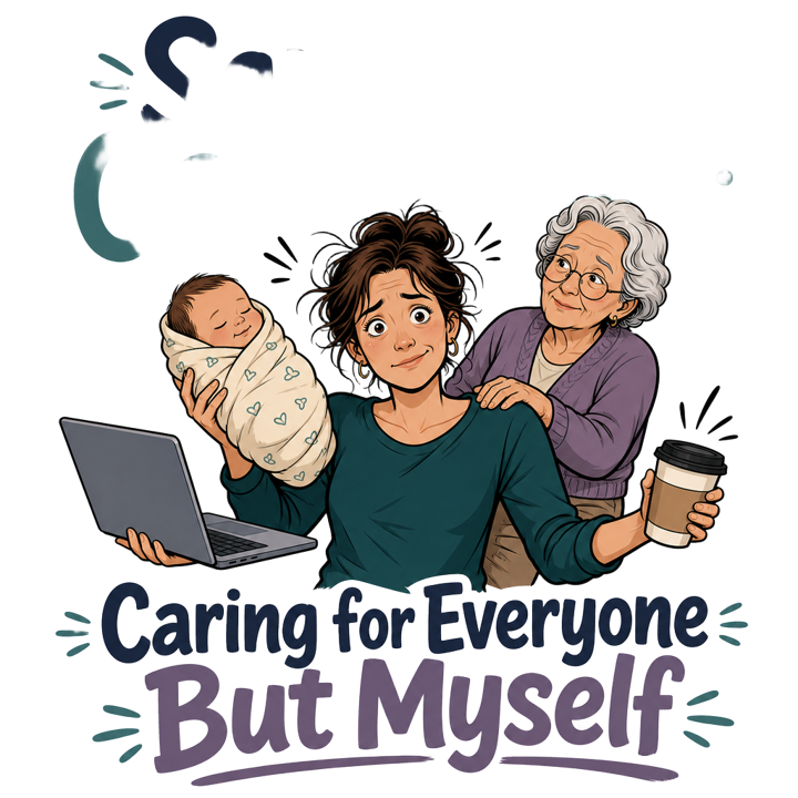 Sandwich Generation Humor — coffee lover t-shirt design by Bazzai Studio