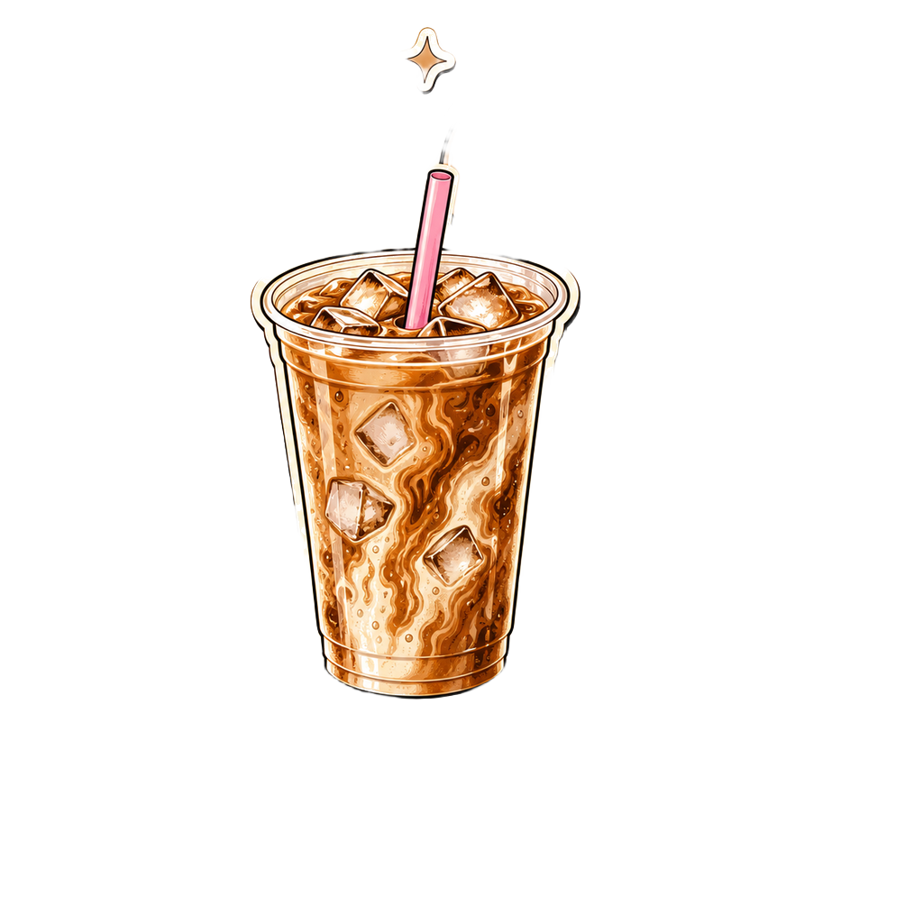 Iced Coffee Aesthetic — art by Bazzai Studio