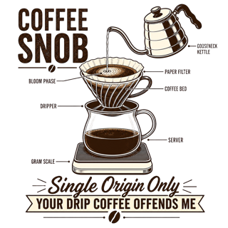 Coffee Snob — art by Bazzai Studio