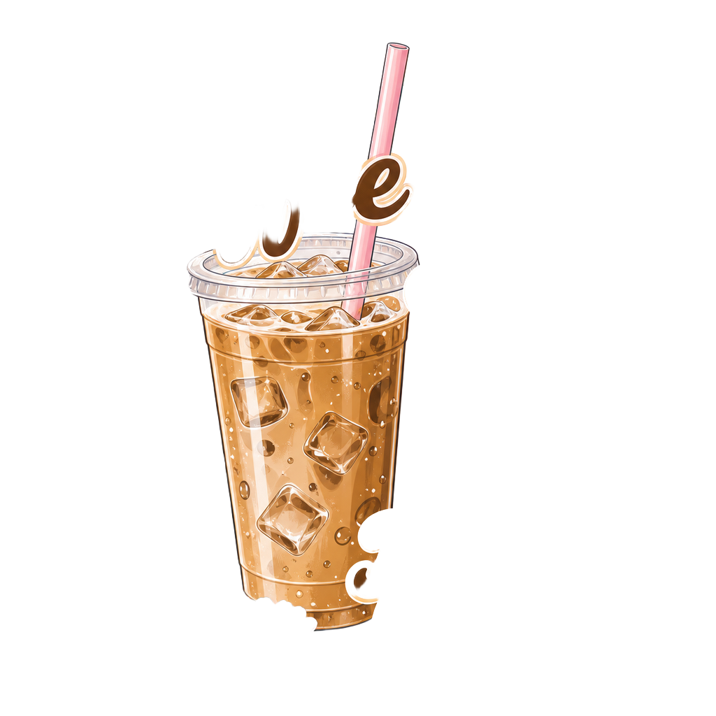 Iced Coffee Aesthetic — art by Bazzai Studio