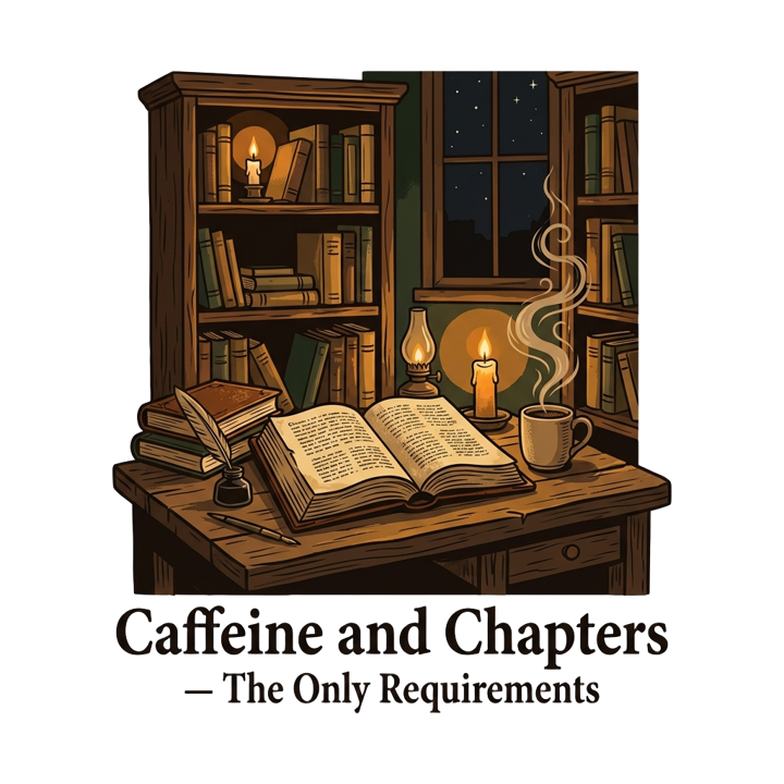 Books & Coffee — coffee lover t-shirt design by Bazzai Studio