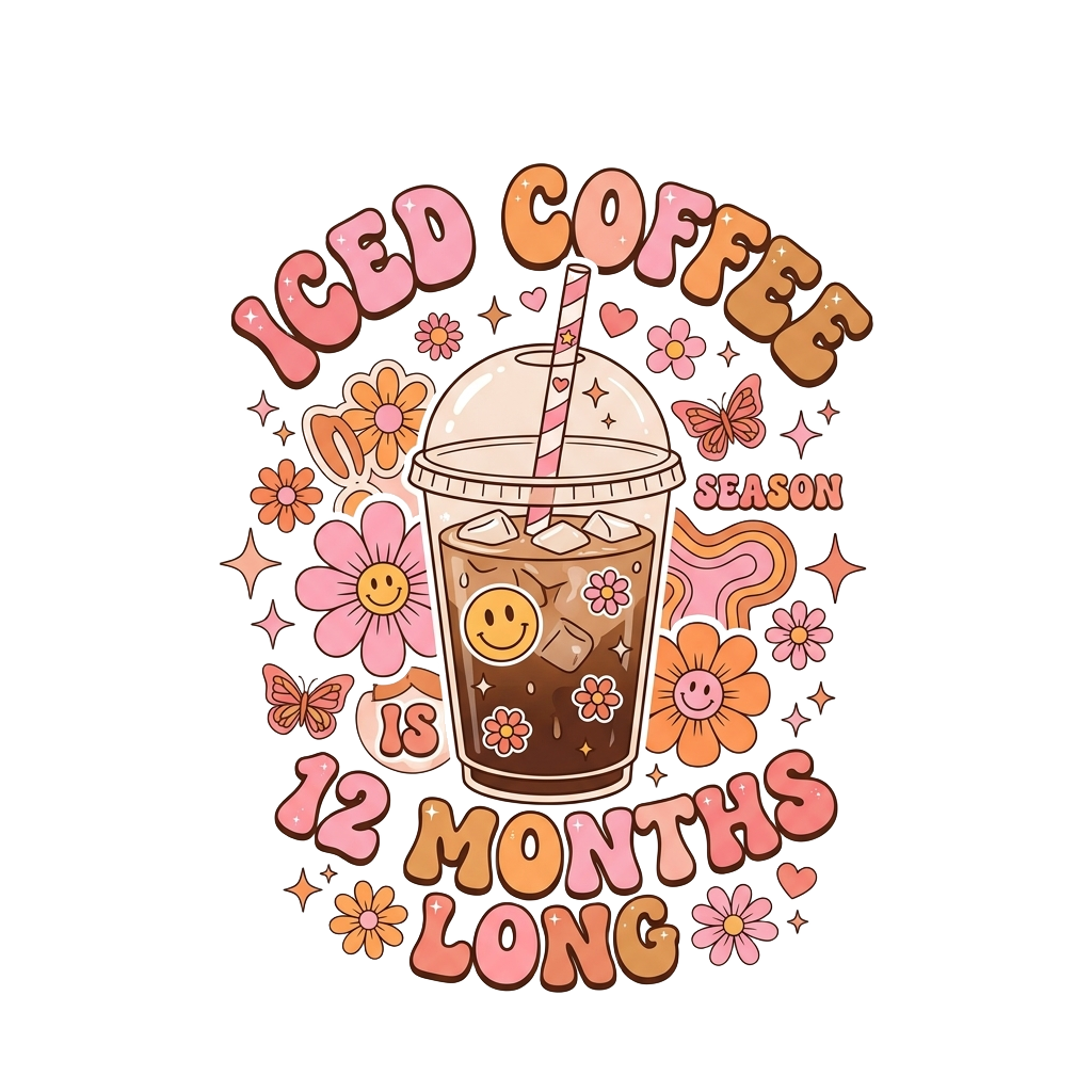 Iced Coffee Aesthetic — art by Bazzai Studio