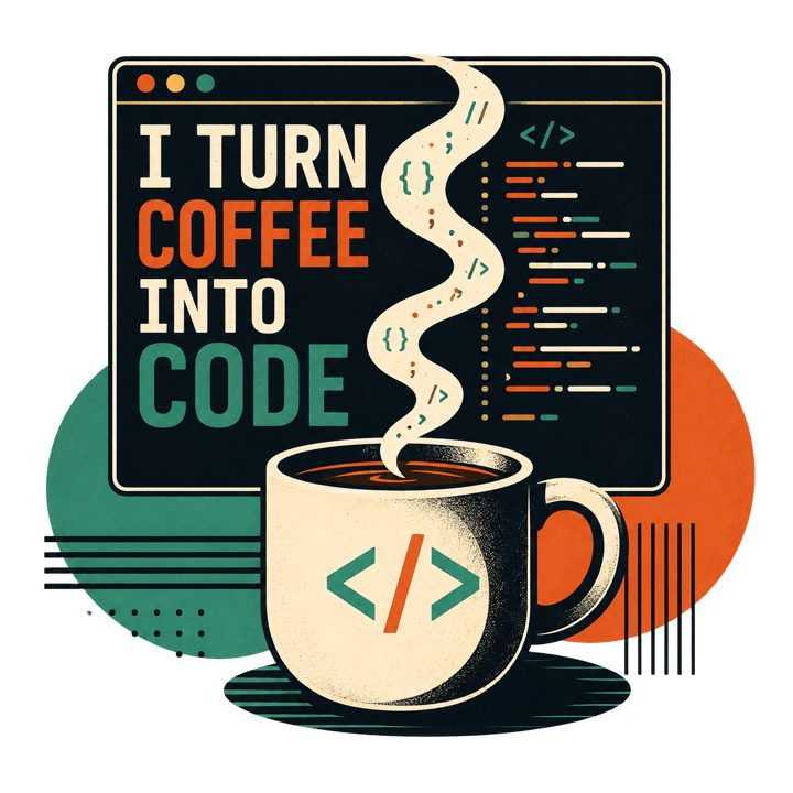 Coffee + Programmer — coffee lovers t-shirt design by Bazzai Studio