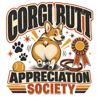 Corgi Butt Appreciation Society — art by Bazzai Studio