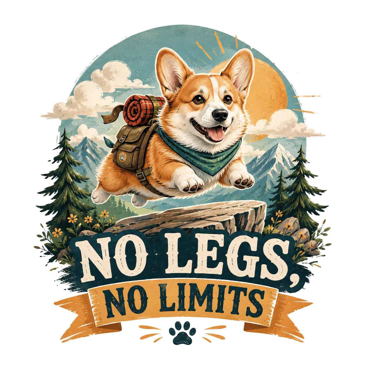 NO LEGS, NO LIMITS — art by Bazzai Studio