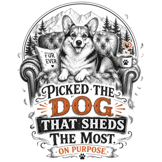 Picked the Dog That Sheds the Most. On Purpose. — art by Bazzai Studio