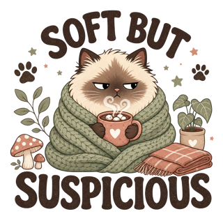 SOFT BUT SUSPICIOUS — art by Bazzai Studio