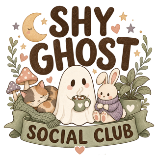 SHY GHOST SOCIAL CLUB — art by Bazzai Studio