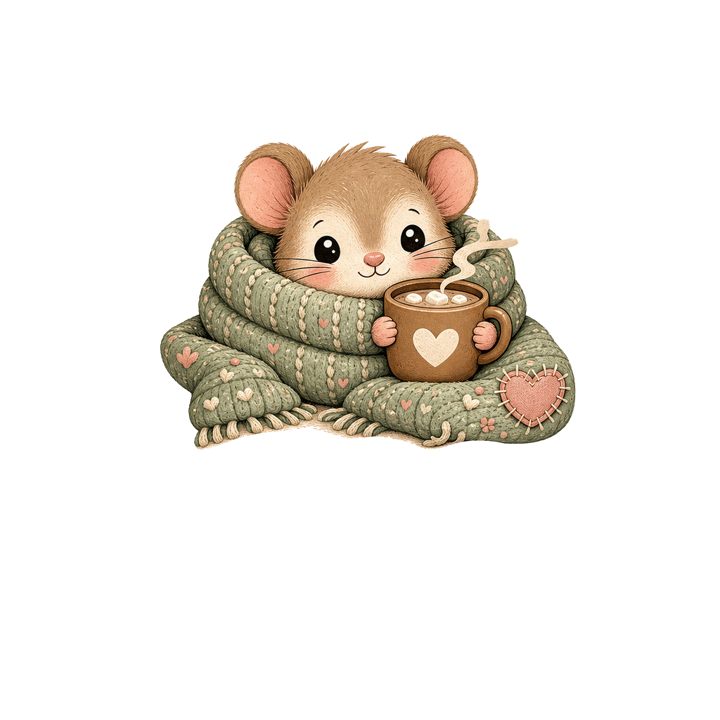 TINY FRIEND BIG FEELINGS — cute cozy animals t-shirt design by Bazzai Studio