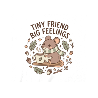 TINY FRIEND BIG FEELINGS — art by Bazzai Studio