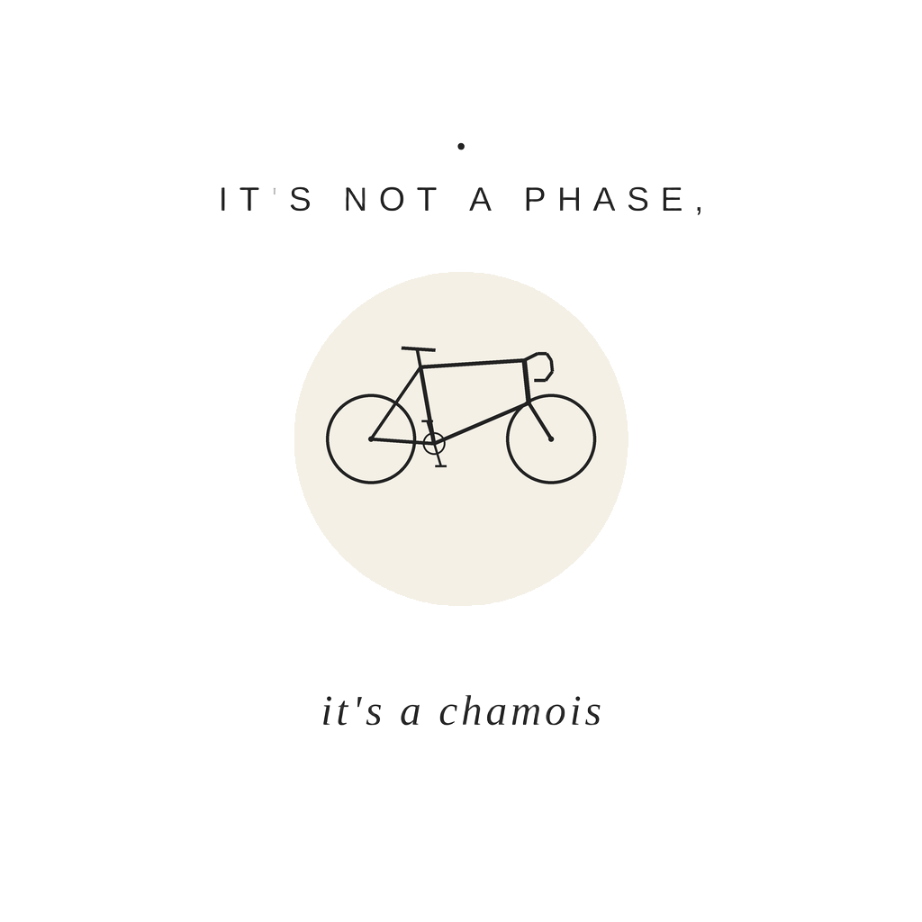 it's not a phase, it's a chamois — art by Bazzai Studio