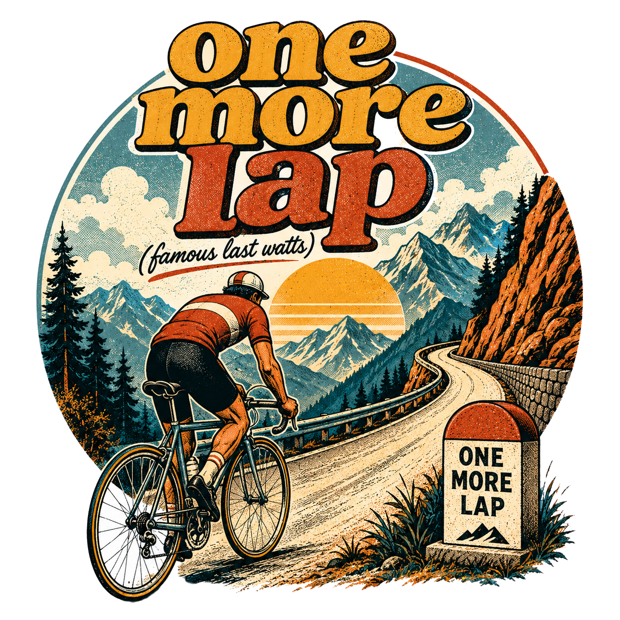one more lap (famous last watts) — art by Bazzai Studio