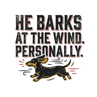 He Barks at the Wind. Personally. — art by Bazzai Studio